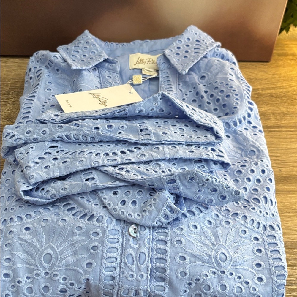 Lilly Eira Midi Shirtdress NWT - Picture 6 of 9